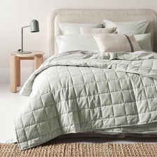 Chambray Linen & Cotton Coverlet