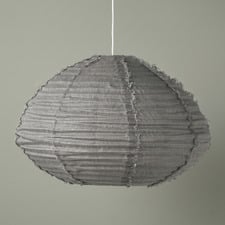 Cloud Oval Fringed Linen Pendant Shade