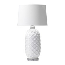 White Fez Aluminium Table Lamp