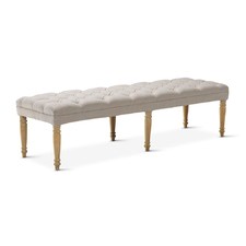 Taupe Hailey Dressing Bench