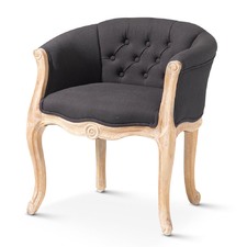 Black Eleanor Cabriole Chair