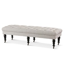 Taupe Alice Dressing Bench