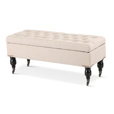 Wheat Ruby Storage Dressing Bench
