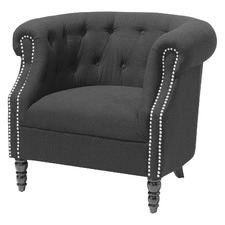 Black Madeline Tub Chair