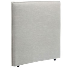 Taupe Diablo Bedhead with Slipcover