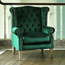 Emerald & Oak Duke Wingback Armchair