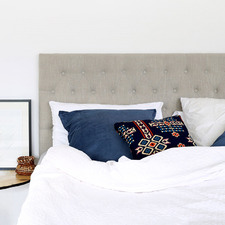 Taupe Harper Chesterfield Bedhead