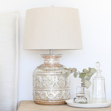 66cm Verona Glass Table Lamp