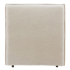 Wheat Diablo Bedhead with Slipcover