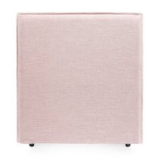 Dusty Pink Diablo Bedhead with Slipcover