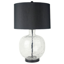 Markham Glass & Linen Table Lamp