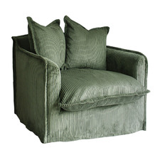 Cumulus Corduroy Slipcover Armchair