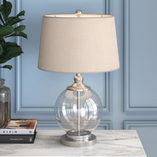 66cm Hilton Glass Table Lamp