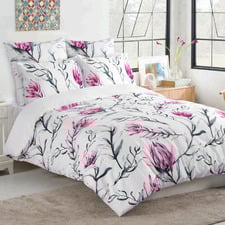 Alena Cotton Sateen Quilt Cover Set