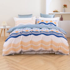 Capri Cotton Sateen Reversible Quilt Cover Set