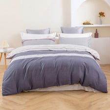 Tommy Cotton Reversible Quilt Cover