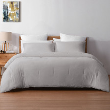 Light Grey Cotton Comforter Set