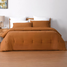 Orange Cotton Comforter Set