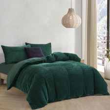 Emerald Embossed Quilt Cover Set