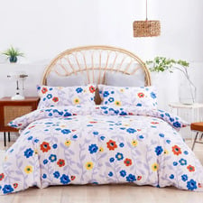 Summer 100% Cotton Sateen Quilt Cover Set