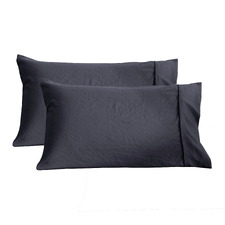 Washed Microfibre Standard Pillowcases (Set of 2)
