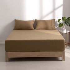Washed Microfibre Fitted Sheet Set