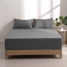 Washed Microfibre Fitted Sheet Set