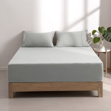 Washed Microfibre Fitted Sheet Set