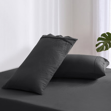 Washed Microfibre King Pillowcases (Set of 2)