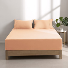Washed Microfibre Fitted Sheet Set