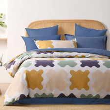 Farrah Reversible Cotton Quilt Cover Set