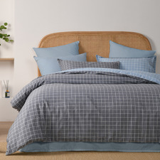 Luca Reversible Cotton Quilt Cover Set