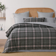 Heston Reversible Cotton Quilt Cover Set