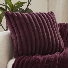 Chunky Embossed Faux Fur Cushion