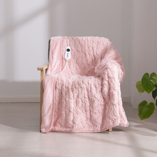 Faux Fur Large Electric Heated Throw Blanket