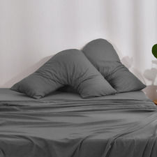 Washed Microfibre V-Shape Pillowcases (Set of 2)