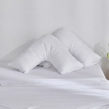 Washed Microfibre V-Shape Pillowcases (Set of 2)