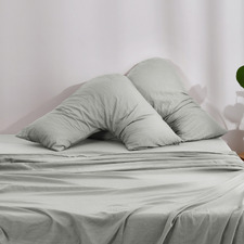Washed Microfibre V-Shape Pillowcases (Set of 2)