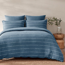 Denim Ceres Reversible Cotton Jersey Quilt Cover Set