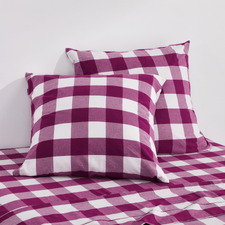 Azari Yarn-Dyed Gingham Washed Cotton European Pillowcases (Set of 2)