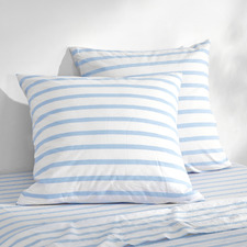 Beau Yarn-Dyed Washed Cotton European Pillowcases (Set of 2)
