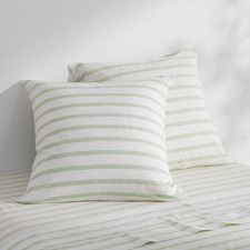 Beau Yarn-Dyed Washed Cotton European Pillowcases (Set of 2)