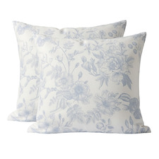 Corinth Reversible Cotton Twill European Pillowcases (Set of 2)
