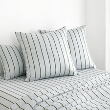 Striped Lili Microfibre European Pillowcases (Set of 2)