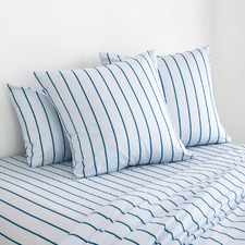 Striped Lili Microfibre European Pillowcases (Set of 2)