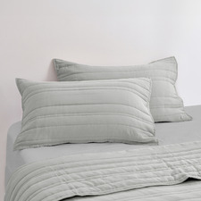 Sharon Washed Microfibre Quilted Standard Pillowcases (Set of 2)