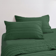 Sharon Washed Microfibre Quilted Standard Pillowcases (Set of 2)
