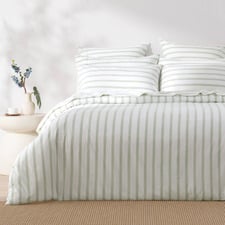 Sage Beau Yarn-Dyed Washed Cotton Quilt Cover Set