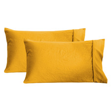Washed Microfibre Standard Pillowcases (Set of 2)