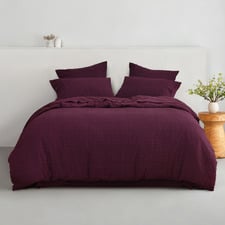 Cherry Delphine Seersucker Quilt Cover Set